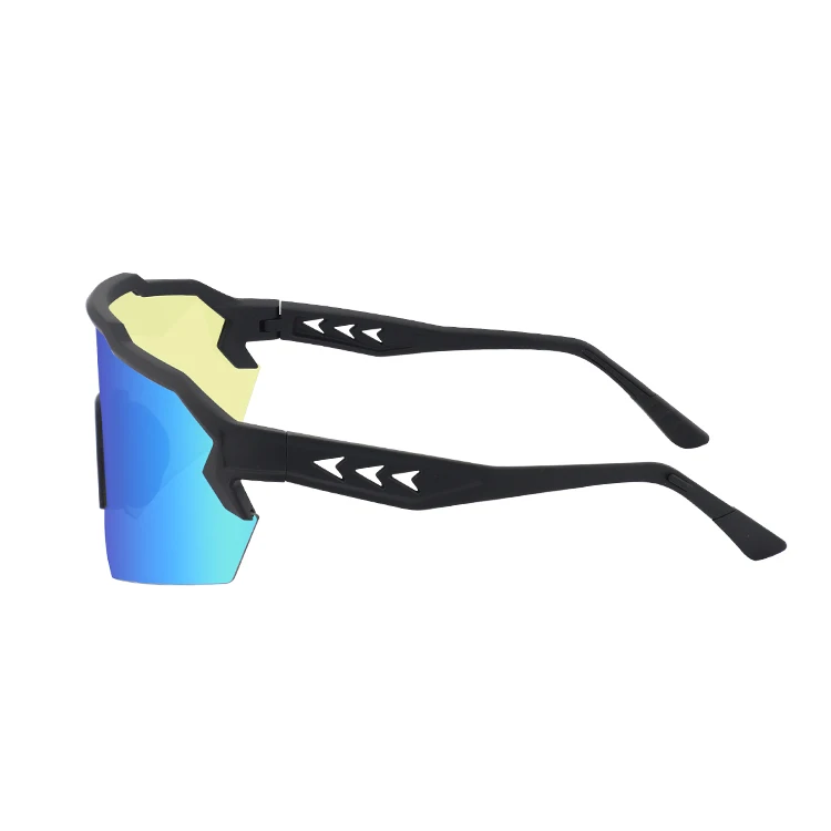 Wholesale new sunglasses arrivals UV400 HD polarized half frame large men glasses riding baseball bike sunglasses