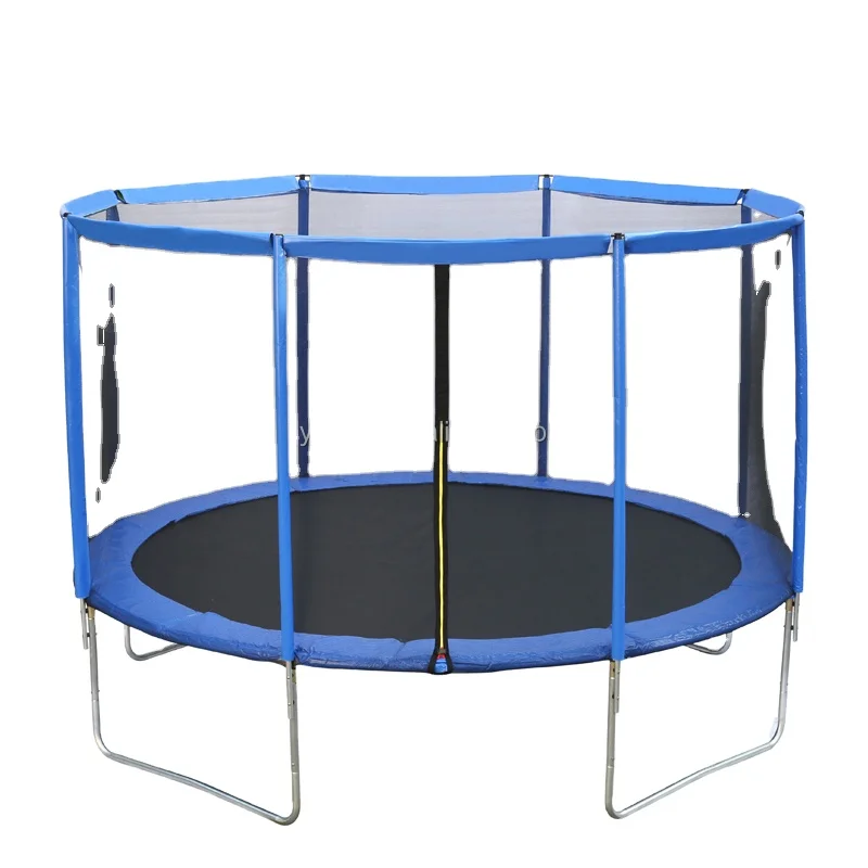 Hot Selling 12 ft Big Park Outdoor Trampoline Fitness Exercise Jumping Trampolines With Safety Net for Kids Adult