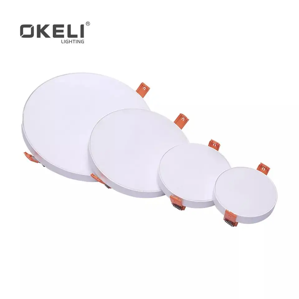 High Quality Round Ultra Thin Aluminum 10W 18W 24W 36W Recessed Mounted Slim LED Panel Light