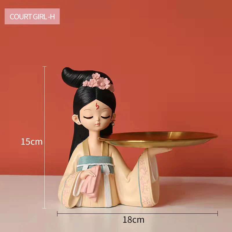 chinese Creative antique  ornaments home accessories porch key storage tray gifts wholesale statue