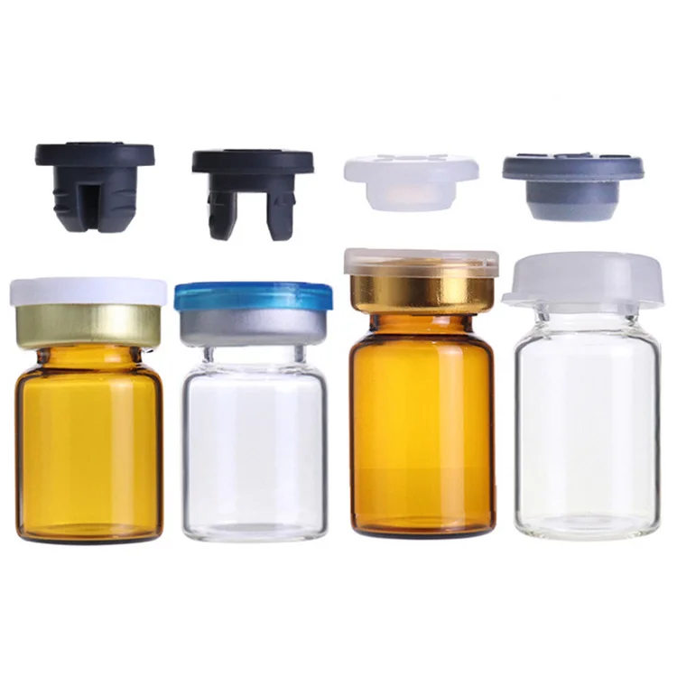 Pharmaceutical Coe 5.0 7.0 Borosilicate Ampoule Vial Glass Tubes 6g Vial with Cap
