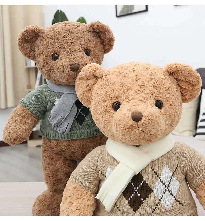 Free Sample / Origin Plush toy Manufacture Custom Teddy Bear with Different Colors T-shirt/hot selling plush bear toy