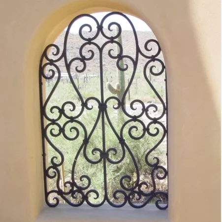 wrought iron window grille