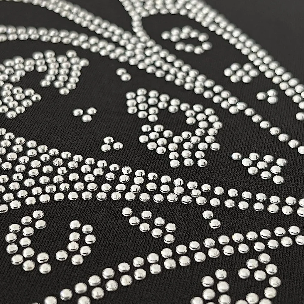 Reasonable Price Butterfly And Flower Hotfix Rhinestone Motif Transfer For Dress