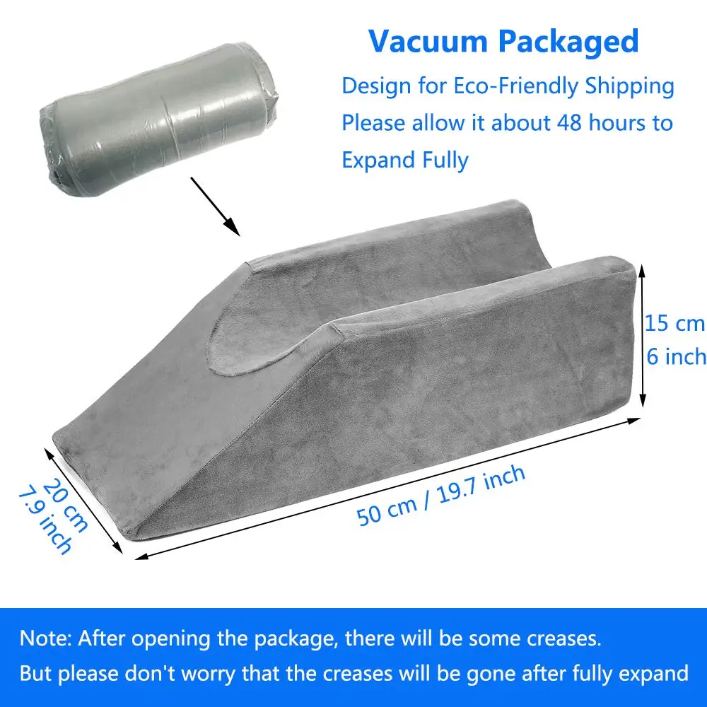 Leg Elevation Wedge Pillow Knee Foam for Sleeping Post Surgery Foot Leg Rest Pillows Knee Support Cushion