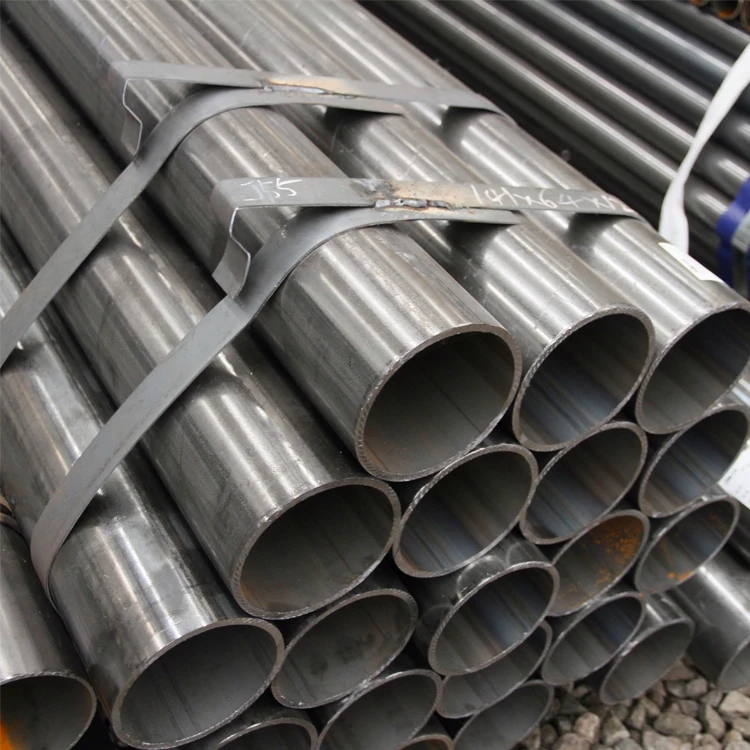 Material Price List Mild Carbon Steel Straight ERW Welded Black Steel Round Pipe