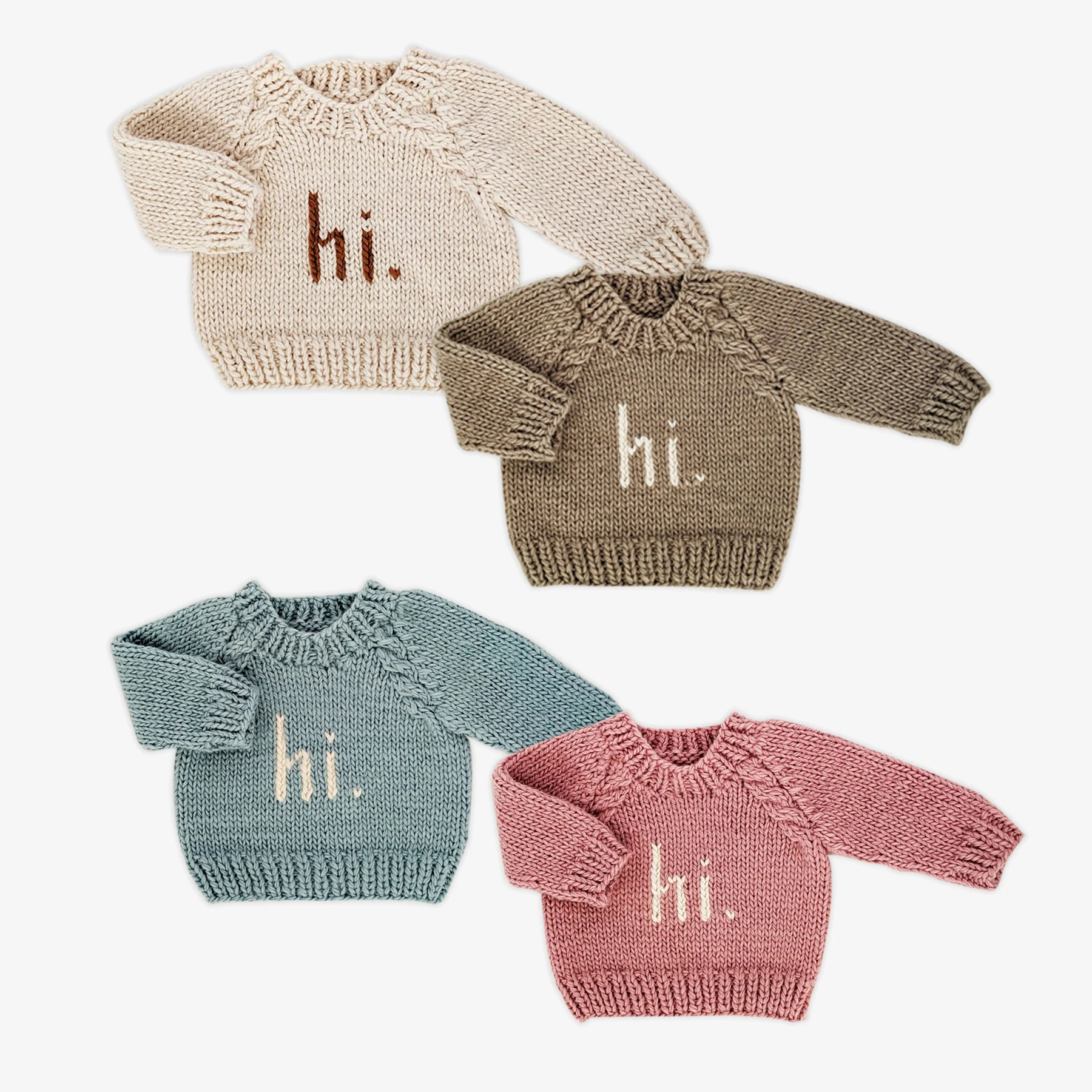 Newborn Knit Clothes Children 0-6 Years Thick knit Knitwear Baby Casual Top Warm Sweater Custom Wholesale