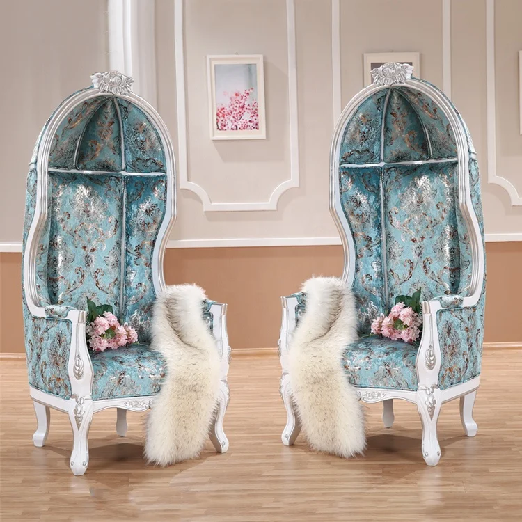 Custom Classical Wooden Birdcage sofa chair hotel lobby wooden birdcage chair