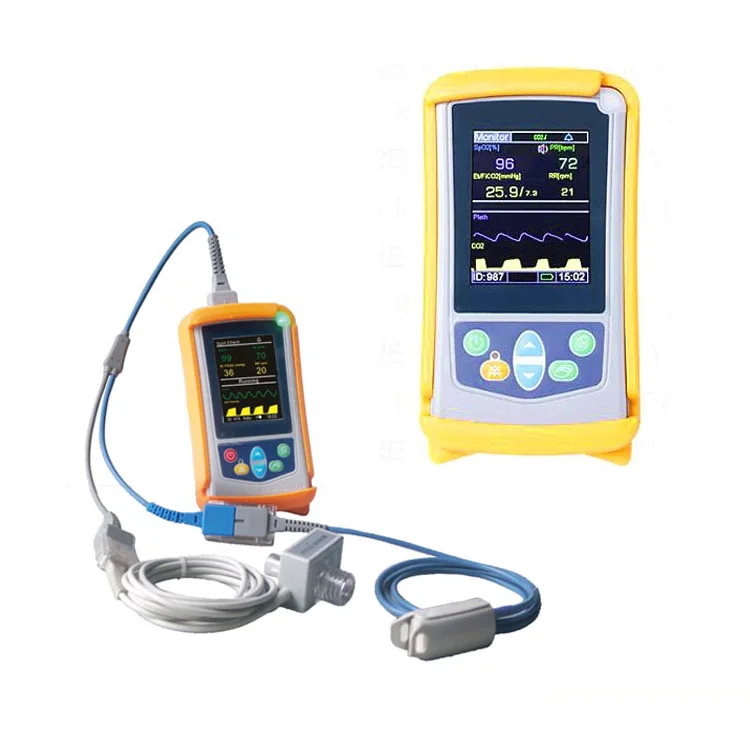 JQ-NM200B  Handheld Oximetry and Capnography Monitor with internal sidestream CO2 module