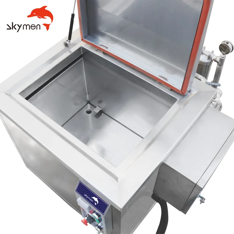 Cylinder ultrasonic washing machine 1200W car part cleaning 77L with oil scan industry ultrasonic cleaner