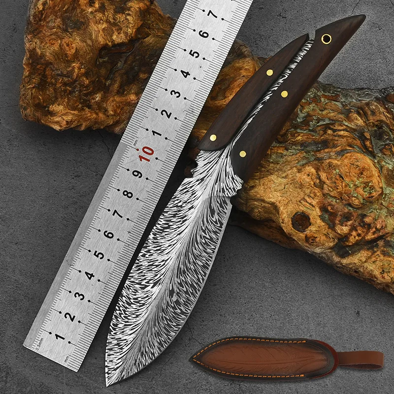 Outdoor knife factory wholesale slicing meat cutting camping knife camping collection survival hunting knives for men