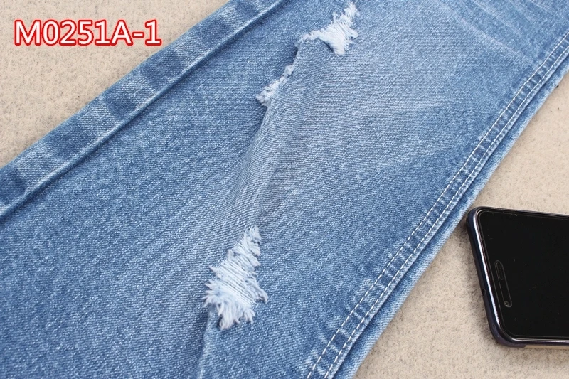 Cotton spandex denim fabric with low price 97%c 3% spandex with 12 oz for jeans