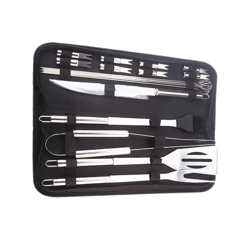 
Manufacture High Quality Barbecue Marking Stamp Fork BBQ Tool With Wood Box 