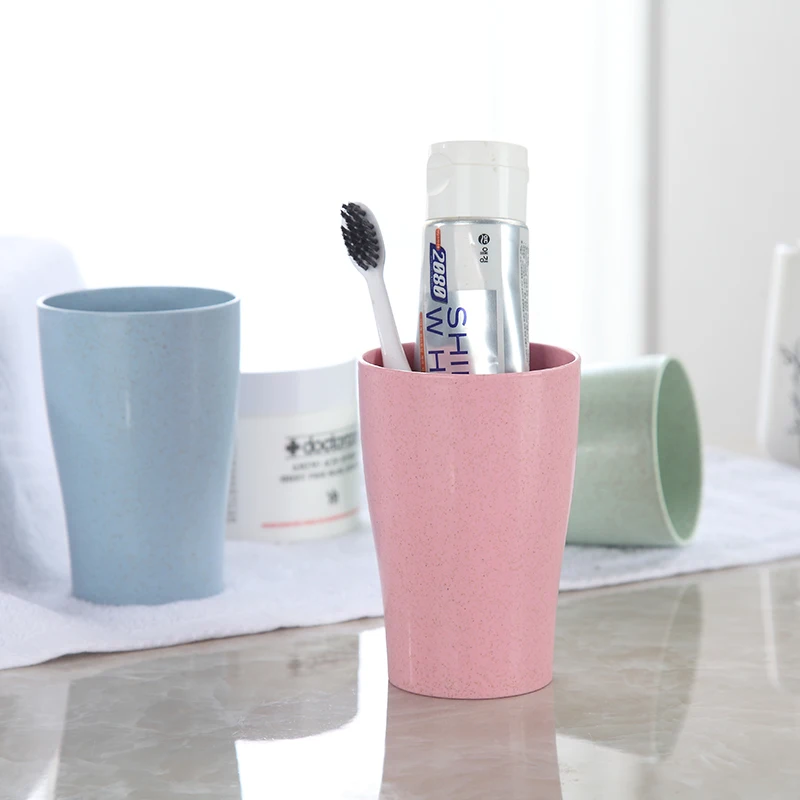 2022 Hot Sale Unbreakable Eco-Friendly Biodegradable Reusable Wheat Straw Drinking Cup Set