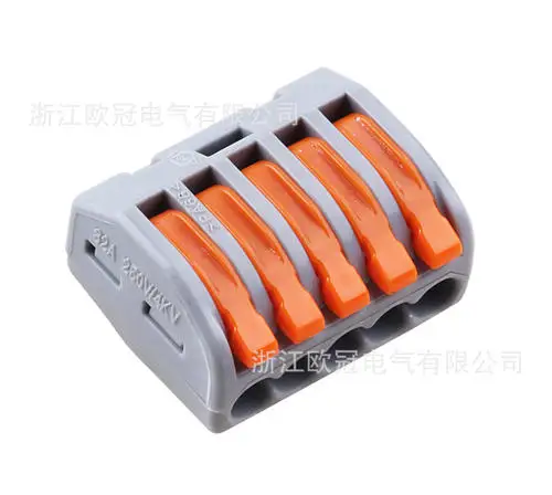 
Connector Hot-Selling PCT 222 Series 222-412 2 Pin Push in Wire Connector Terminal Electronic Block Compact 