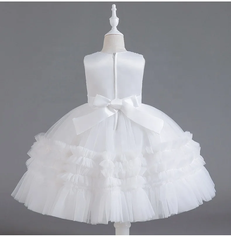 Boutique Summer Girls Puffy Frock Pattern Kids Evening Sequined Ball Gown Latest Children Dress Design Girls Birthday Party Gown