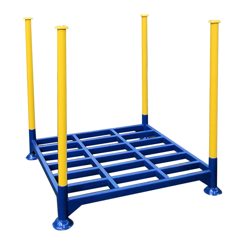 Stackable galvanized Steel Stillage Storage Racks steel pipe metal post pallet