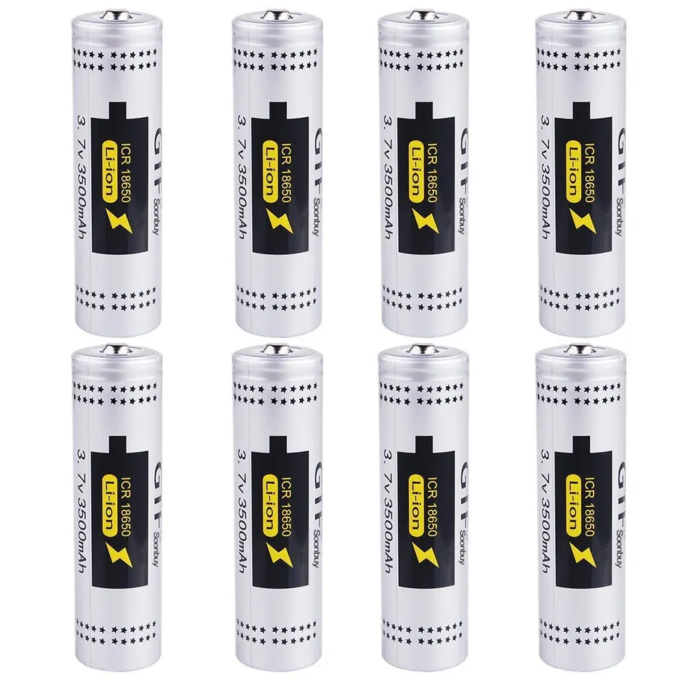 GTF 18650 3.7V 3500 mah New Original NCR18650B 3500 Rechargeable Li-ion Battery for Flashlight