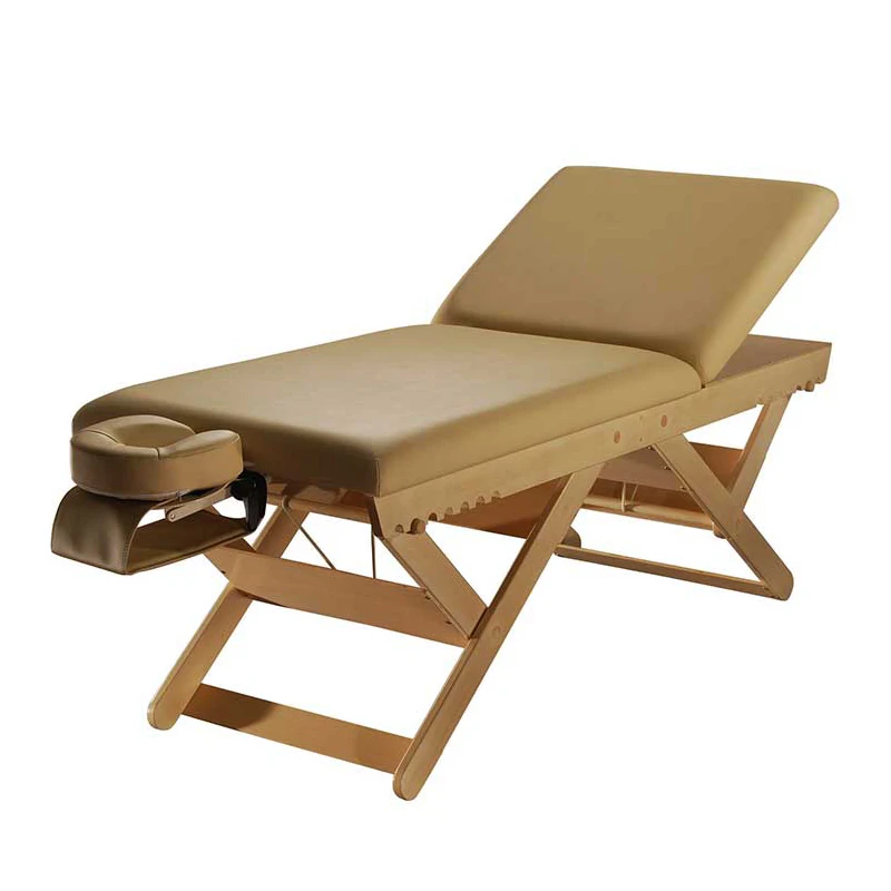 Manufacturer wholesale OEM Tilting backrest Foldable Stationary Massage Table Salon Beauty Spa Bed beauty couch massage bed