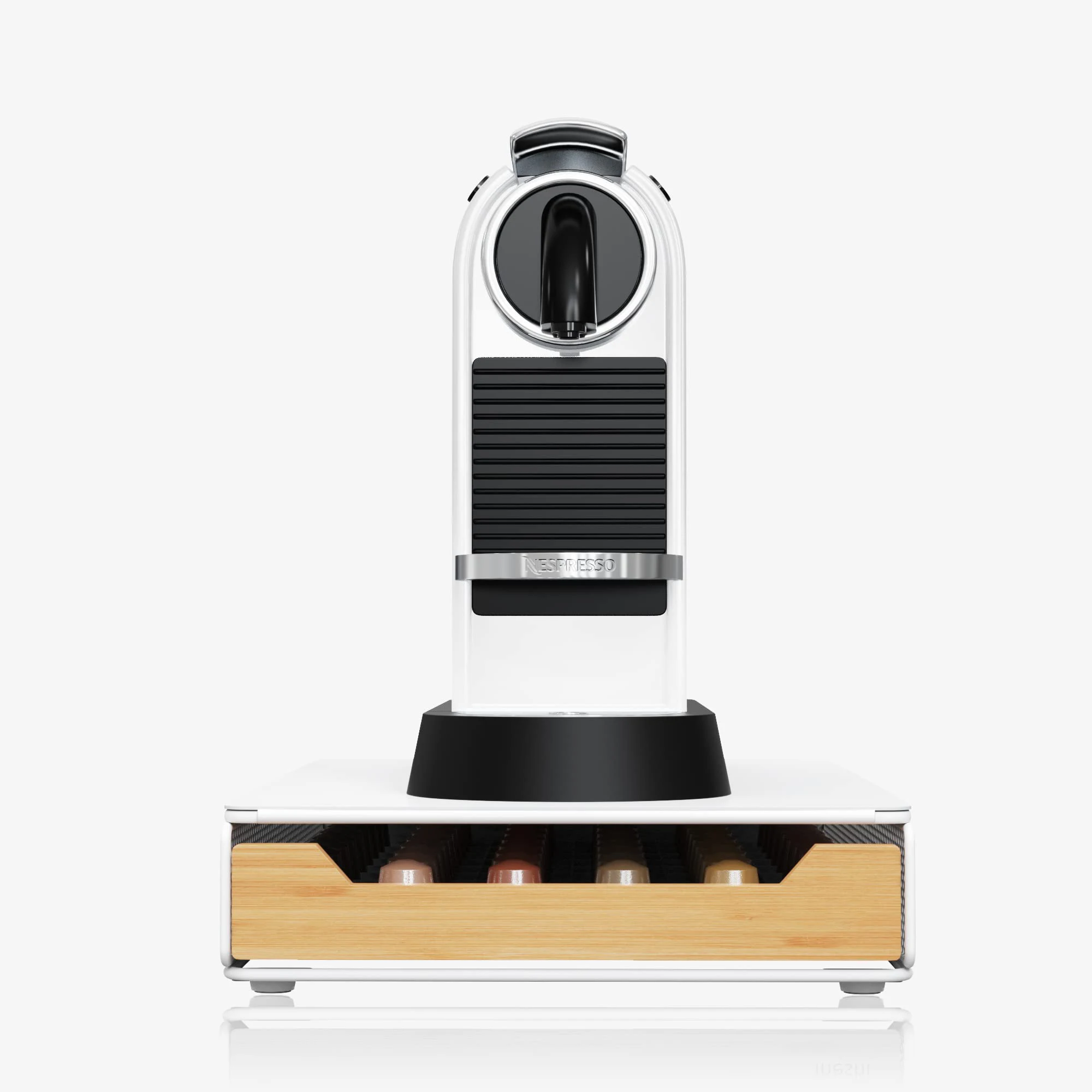 Бамбуковый держатель для хранения кофейных капсул совместимый с Nespresso 60 кофе