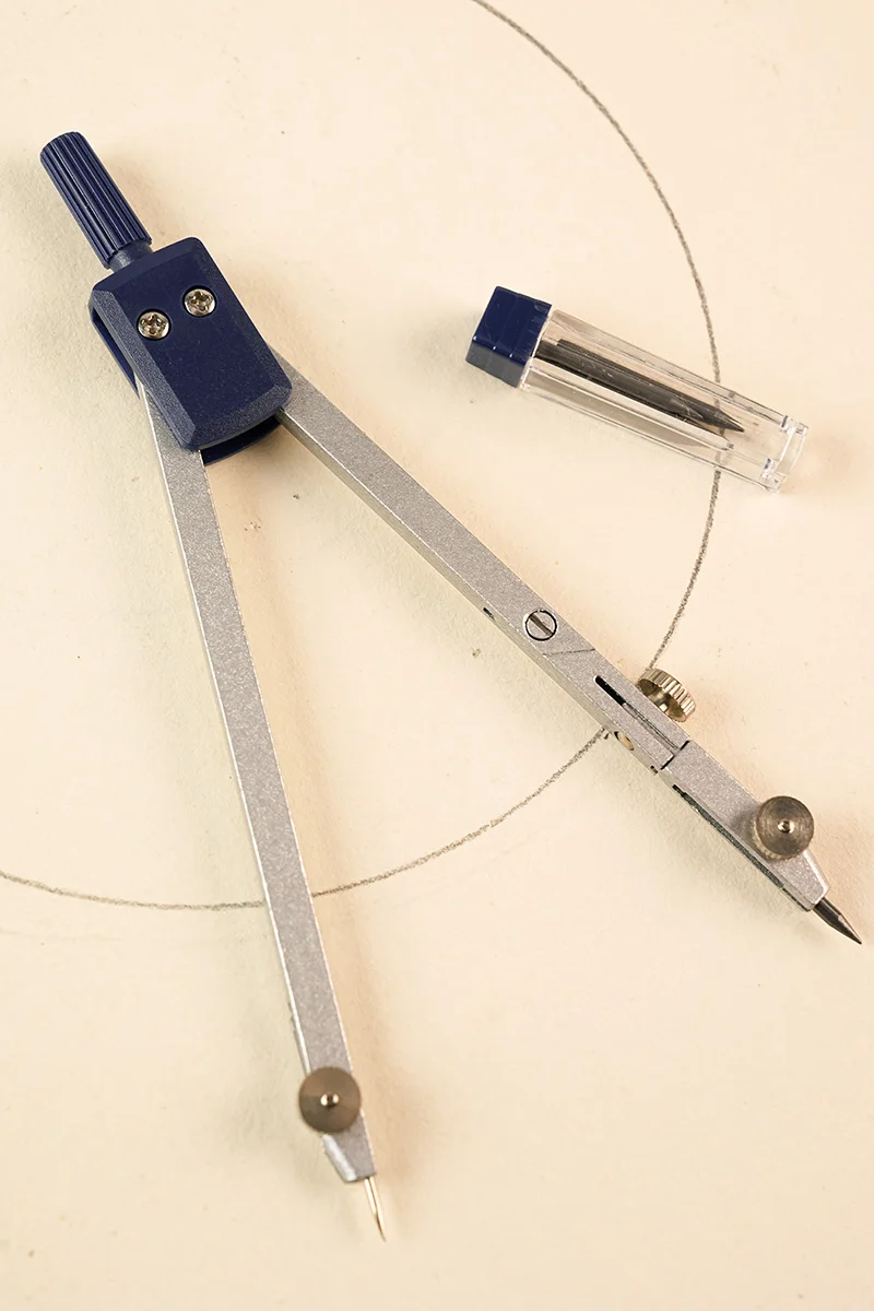 Wholesale engineering design drawing instrument drawing with pencil pencil compass set of metal compasses