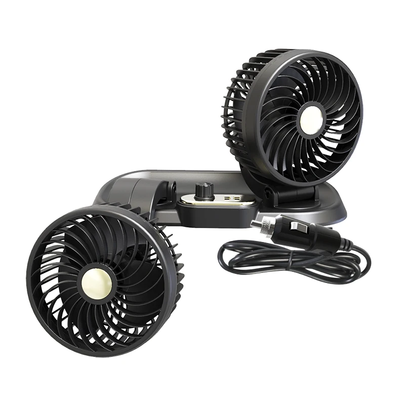 Factory Price Custom 360 fan for caravan truck marine boat 24v car vehicle air cooling cabin fans truck parts and accessories