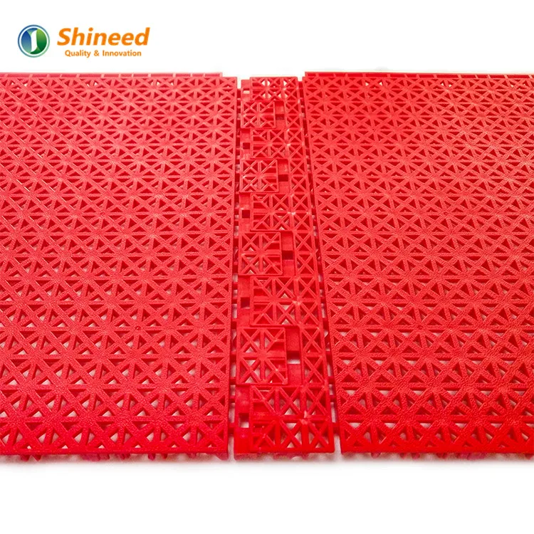 Anti-Slip Inter lock Plastic Tiles Fiba Basketball Floor Multifunctional Sports Floor Tiles Tennis Court Inter locking Tile