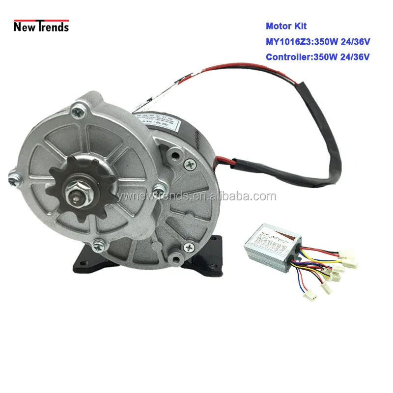 E-bike E-Scooter  MY1016Z3 24V 36V 350W Brushed DC Motor Kit with Controller