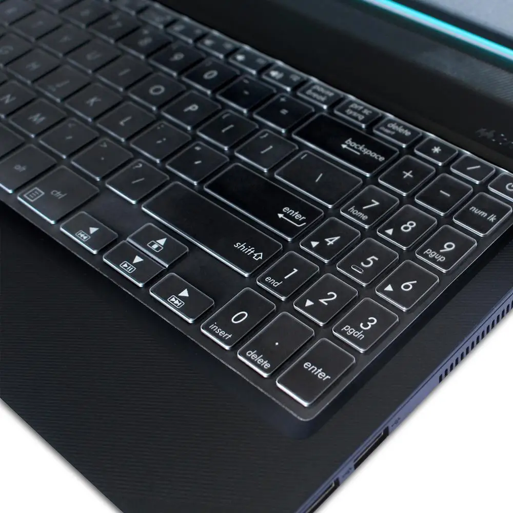 Ультратонкий чехол из ТПУ с прозрачной клавиатурой для macbook