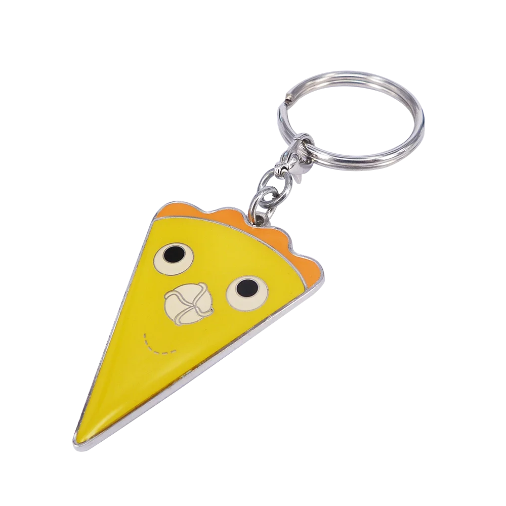 
Metal cheap custom keyring pizza food keychain 2d/3d keychain key chain 