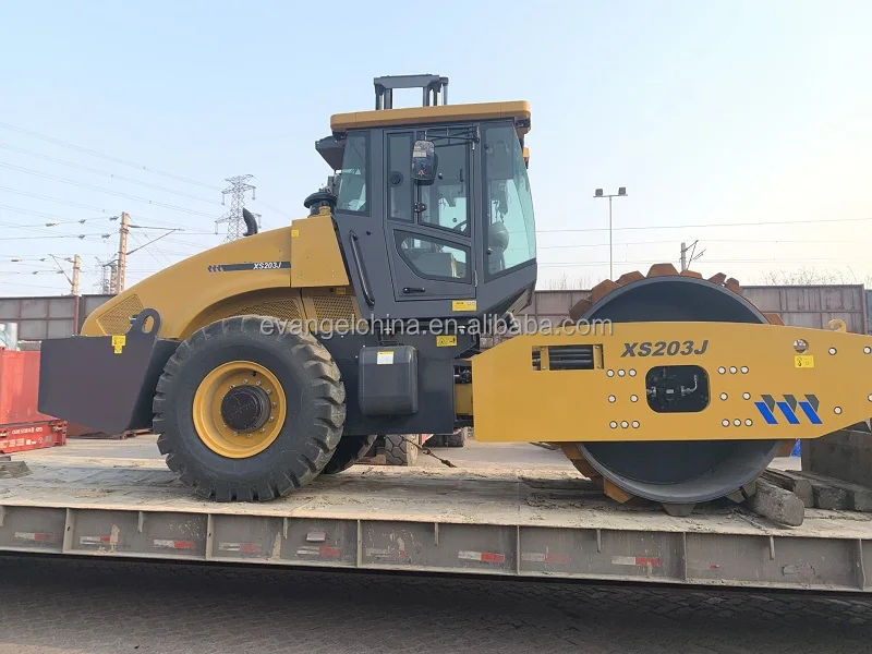 20Ton single drum vibratory road roller XS203J roller vibratory sheeps foot compactor