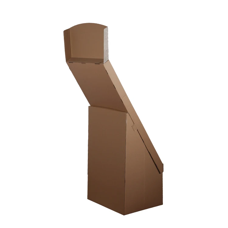 Custom Logo Cardboard Greeting Card Floor Display Rack Business Card Display Stand