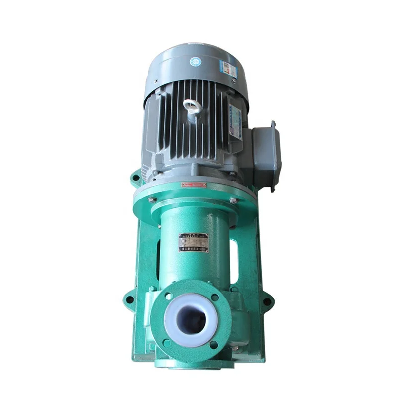 Lined plastic chemical brine infusion horizontal magnetic pump