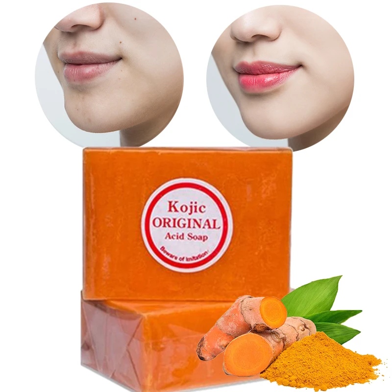 Private label kojic papaya whitening soap for the skin hand made collagen beauty acne soap vegan soap