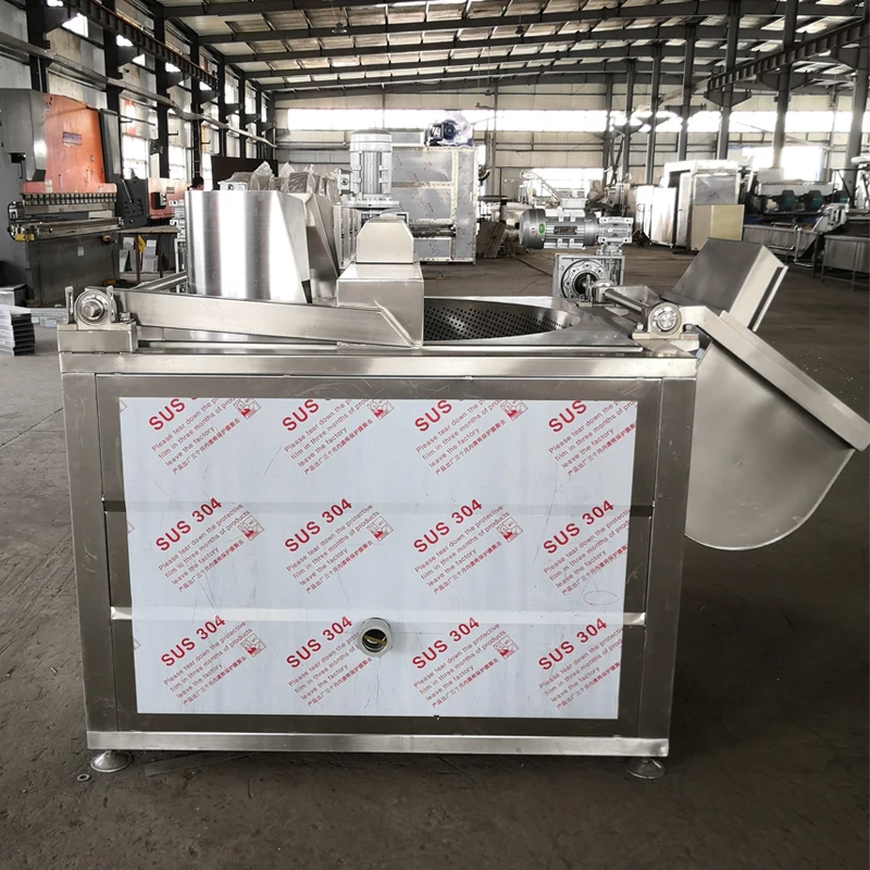 Industrial Snacks Foods Automatic Stir Frying Machine Banana Plantain Chips Peanut Fried Onion Machine Batch Fryer