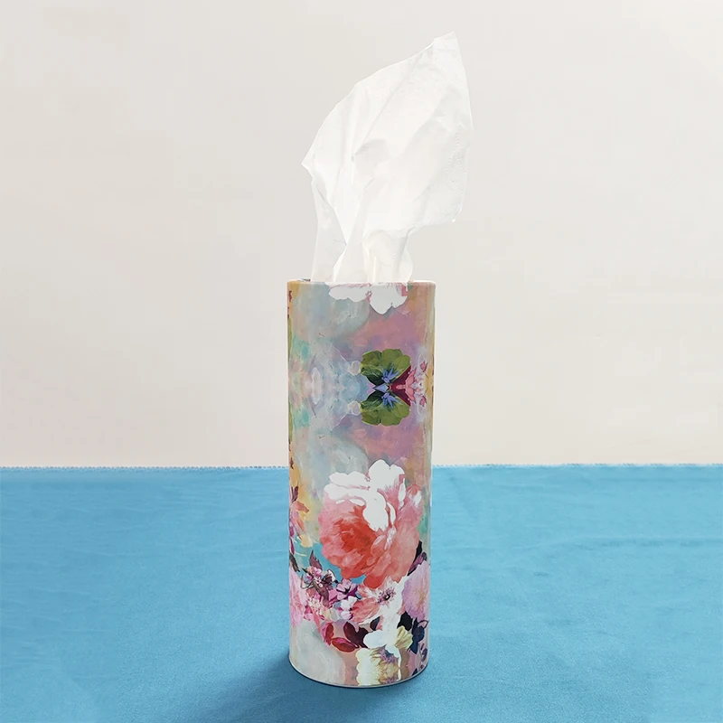super absorbent soft creative luxury paper car tube travel facial tissue box tissue paper holder box