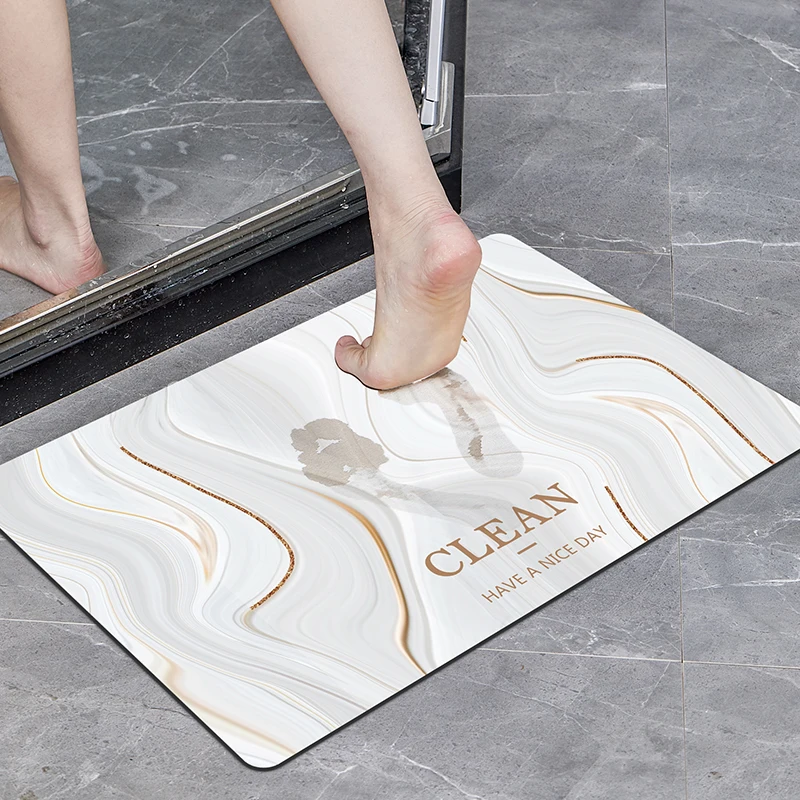 Strong Water Absorbent Durable Household Bathroom Accessories Instant Dry Floor Mat Supplier
