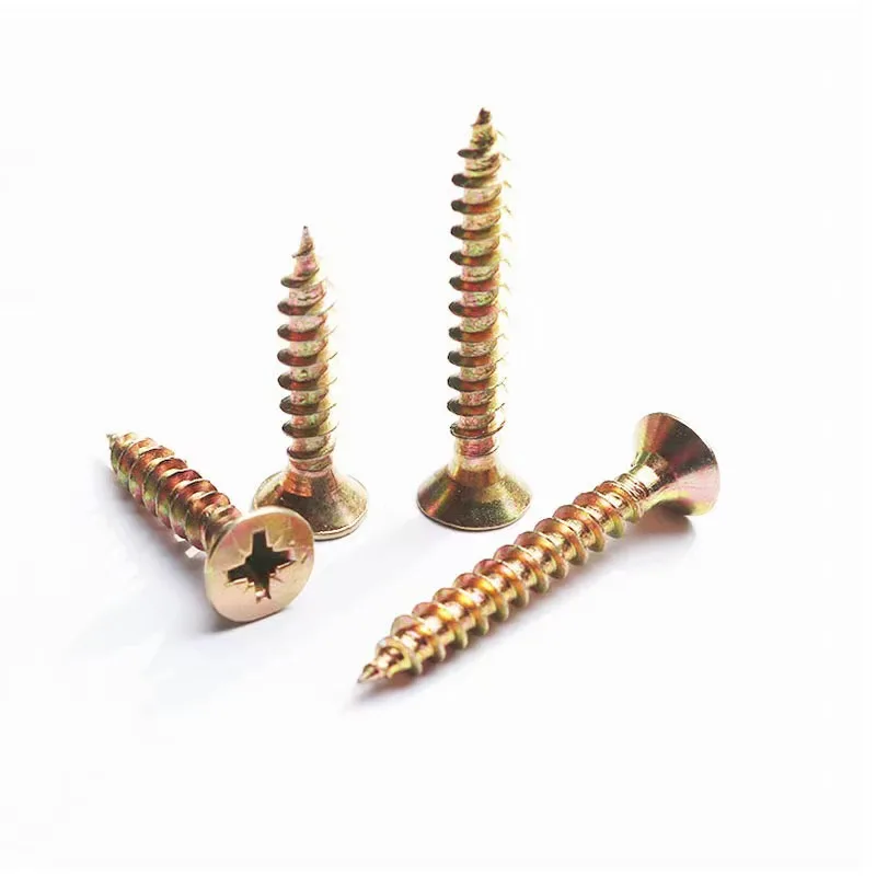 Wholesale Yellow Carbon Steel Chipboard Screw Wood Screw for Construction