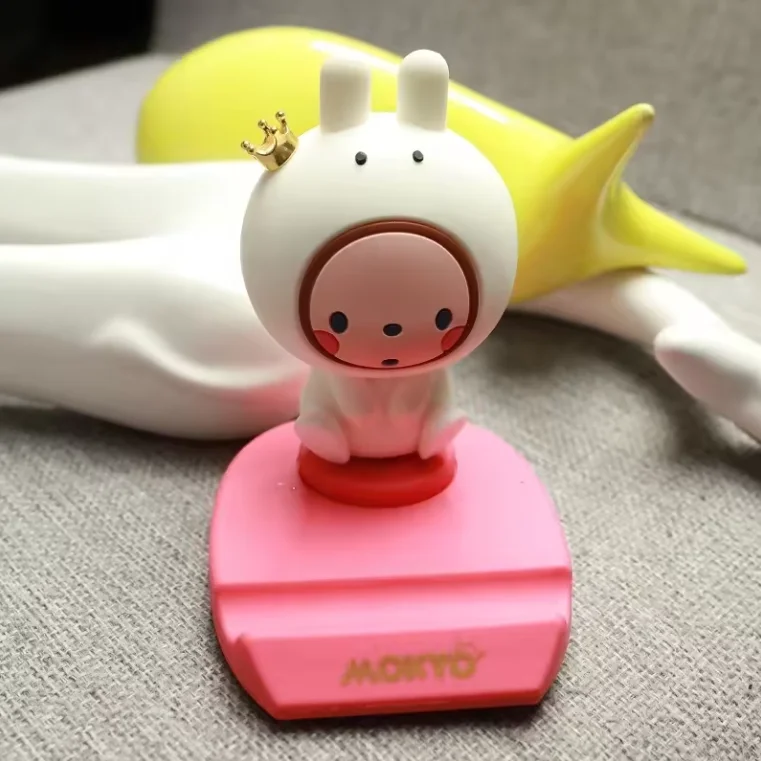 Custom licensed soft pvc rubber animal cartoon mobile phone holder