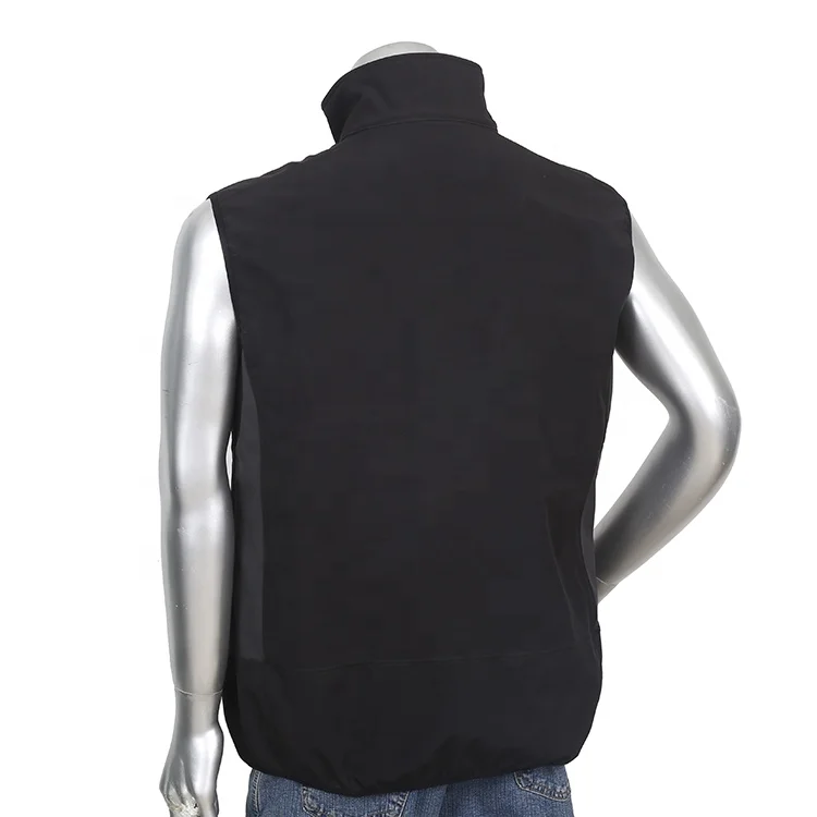 
2019 spring 96% polyester 4% spandex softshell vest for men 