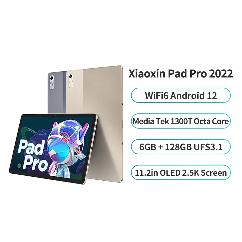 LenovoTab P11 Pro 2022 Tablet Android 12 OLED Xiaoxin Pad Pro 2022 6GB Ram 128gb ROM 11.2 inch 2.5K Best Tab MTK Kompan1300T