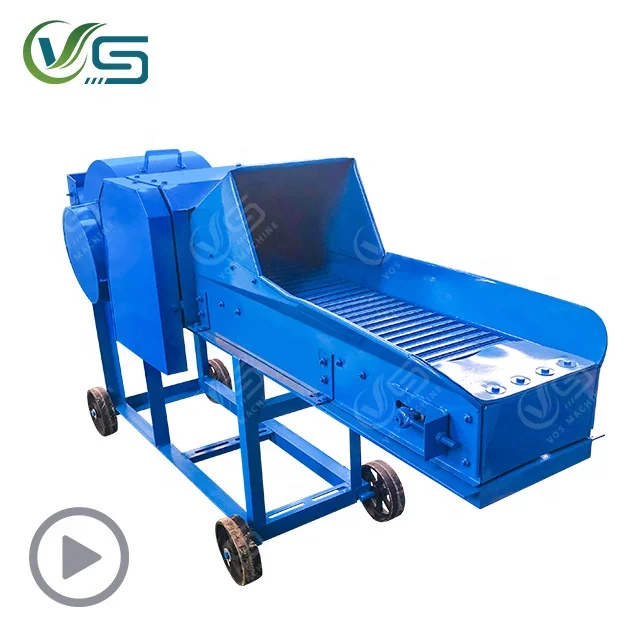 VOS feed processing hay and fresh straw cutting machine grass silage chopper small chaff cutter