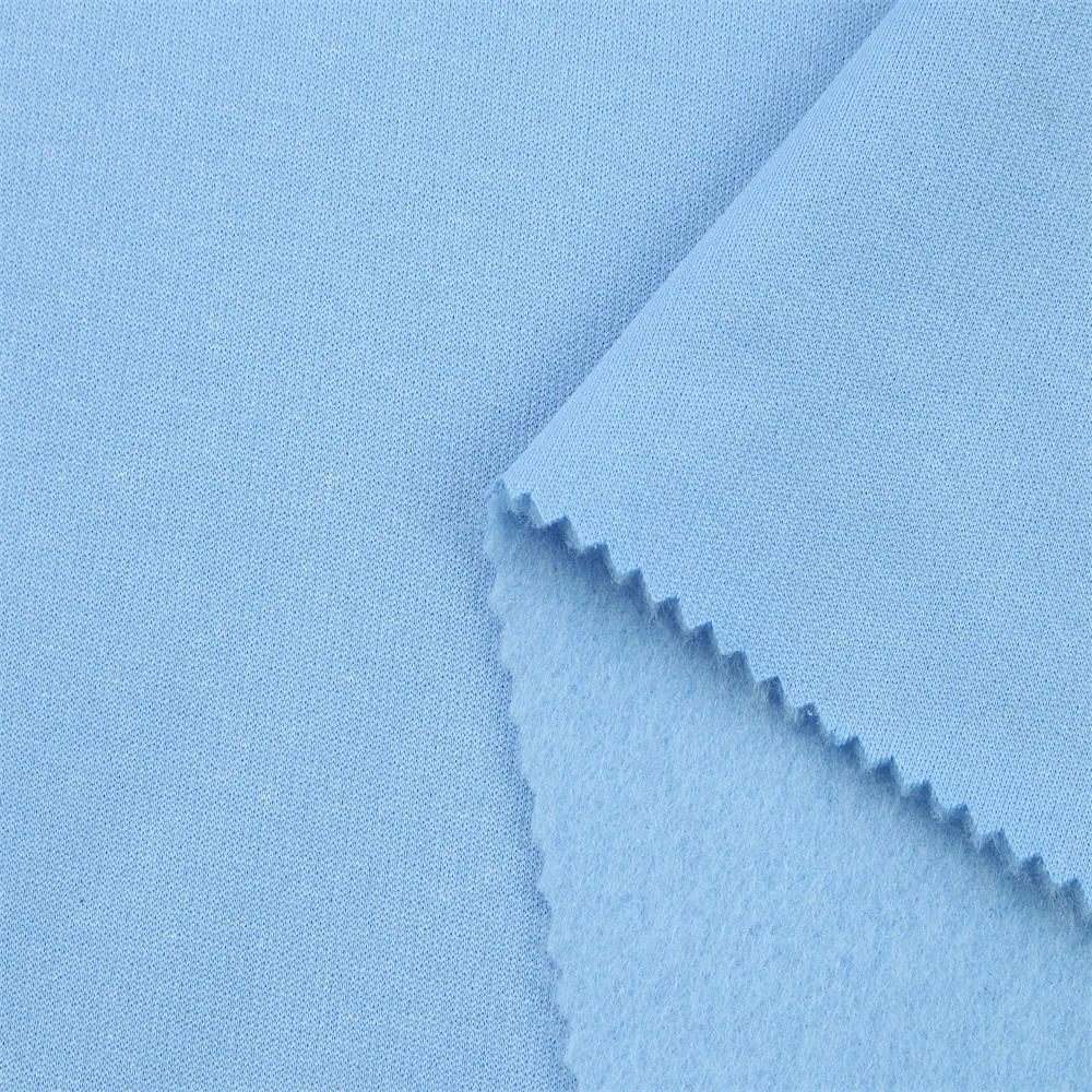 ZM014 Factory Direct Fleece Fabric 100 Polyester Knitted Polyamide Sweat Shirt Fabric Textile Winter Soft Polar Fabric