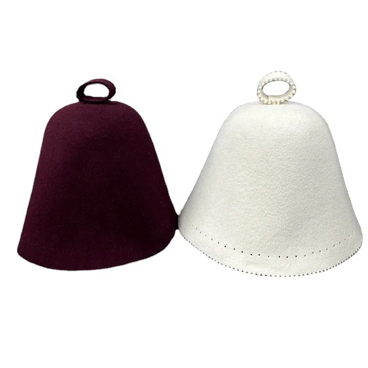 YUJIN Premium 100% Merino Wool Sauna Hat Adult Felt Hat for Men and Women Use Sauna Cap for Cleaning