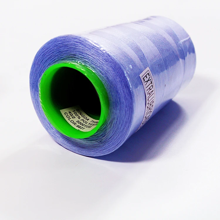 Factory 100% Spun Polyester Sewing Thread Polyester Wholesale 40/2 5000y Nylon Sewing Thread for Garment Accessories