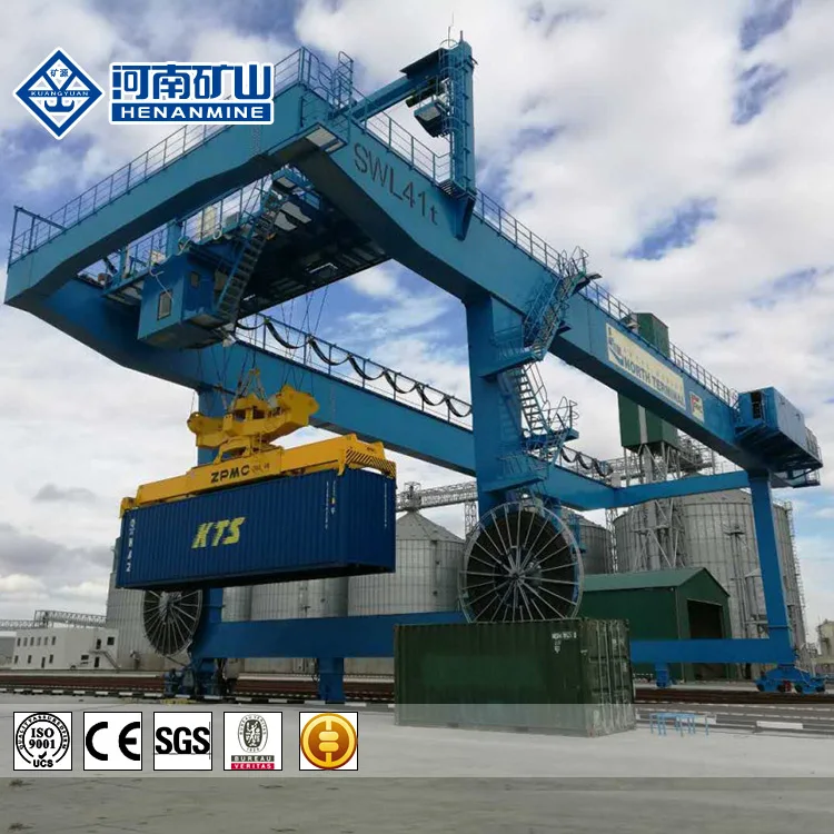 50 / 10 Ton Lifting Container RMG Rail Mounted Container Gantry Crane