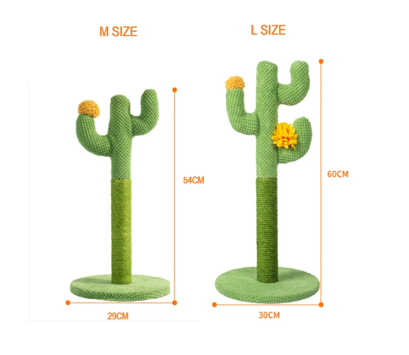 Sisal Rope Cat Scratching Post Tree Cactus Cat Scratch Post