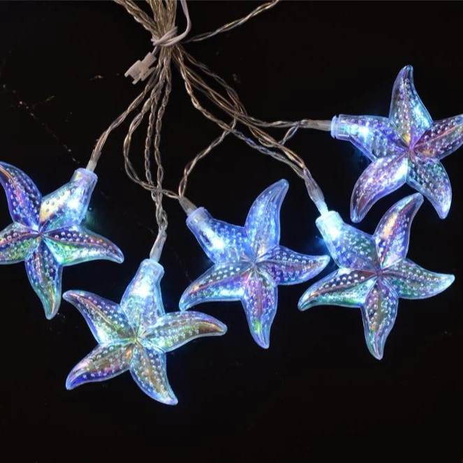 New Invention 2019 Beach  Sea Life Party Light Kit 10LED Starfish Shaped Lights String Battery Nautical Theme Decoration Lights