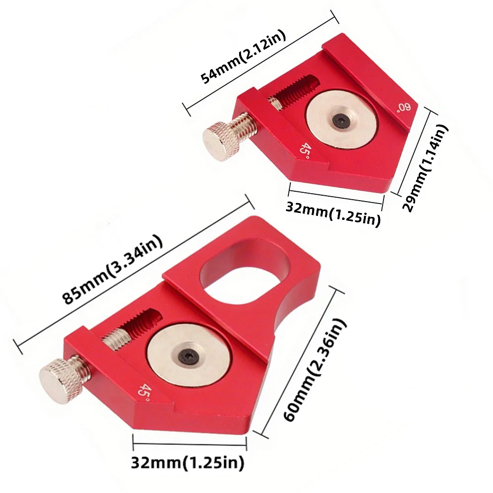 Steel Ruler Positioning Block Multi angle Angle Line Marking Gauge Woodworking Measuring Scribe Other Hand Measuring