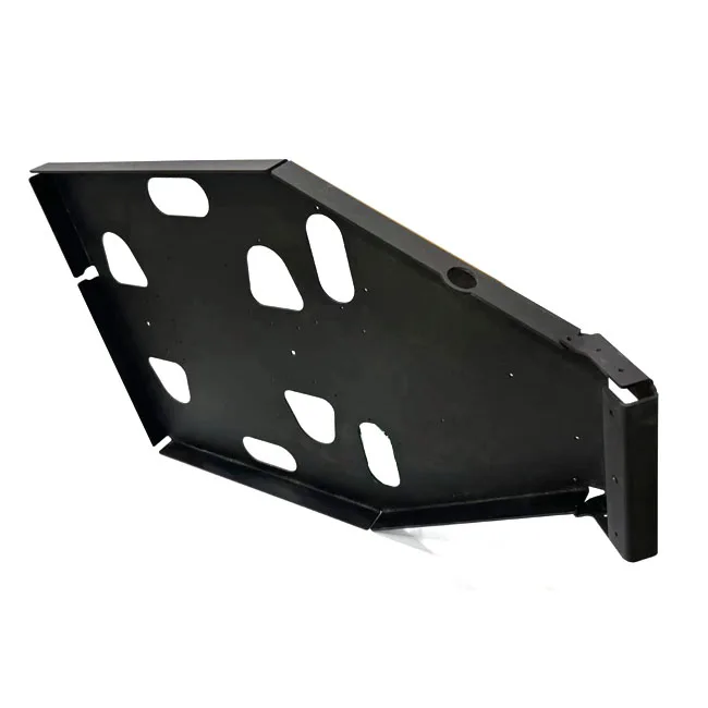 Aluminum alloy with holes, bent, anodized sheet metal parts